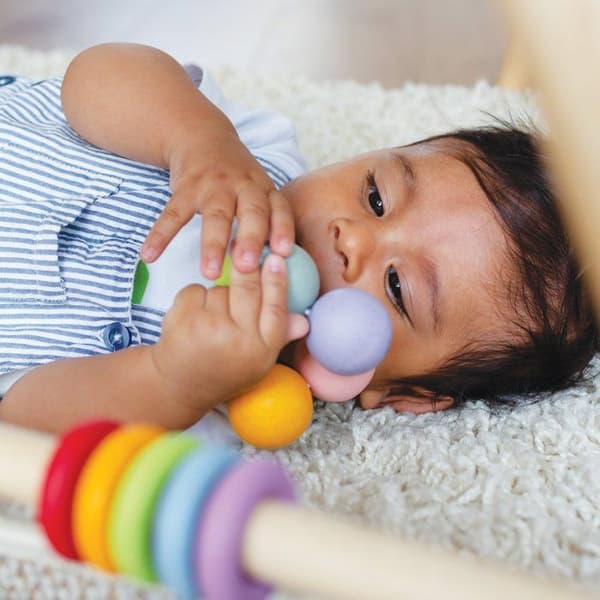 Van Petilou Baby Toy Träpärlor