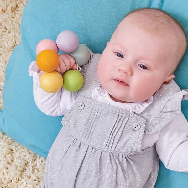 Van Petilou Baby Toy Träpärlor