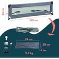 Pikkukuva 5 / 6: Sängyn turvakaide Looping BL5003G 44 x 150 cm Harmaa