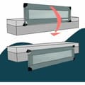 Pikkukuva 2 / 6: Sängyn turvakaide Looping BL5003G 44 x 150 cm Harmaa