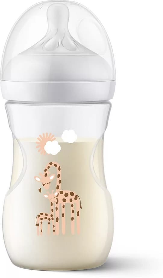 Philips Avent SCY903/66 Natural Response -tuttipullo, 260 ml, kirahvi