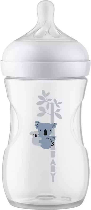 Philips Avent SCY903/67 Natural Response tåteflaske, 260 ml, koala