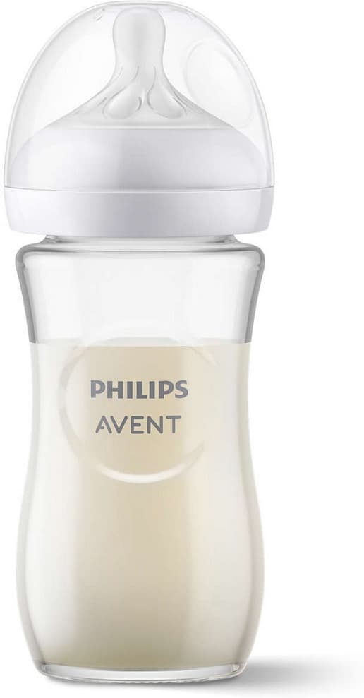 Philips Avent SCY933/01 Natural Response-sutteflaske af glas, 240 ml
