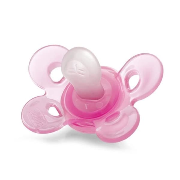CHICCO Physio Comfort Silikonnapp - Steriliserbar Box - Rosa - 0-6m