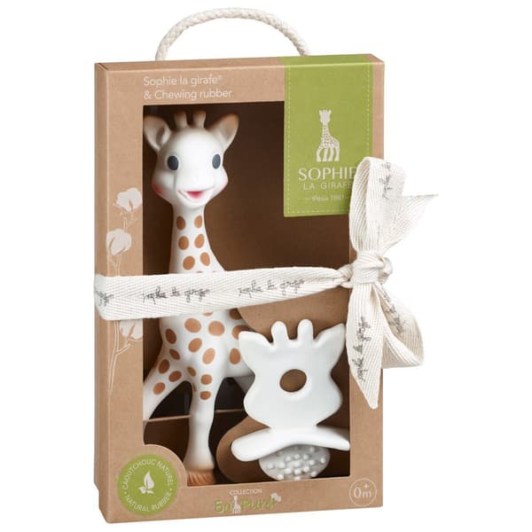 Sophie La Girafe Bider+sut So´pure 100% Hevea Natural Flerfarvet
