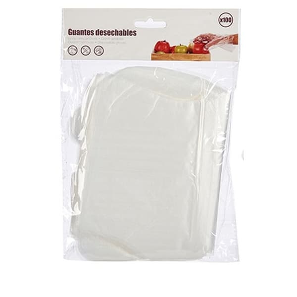 Engångshandskar Set Transparent Plast (12 antal)