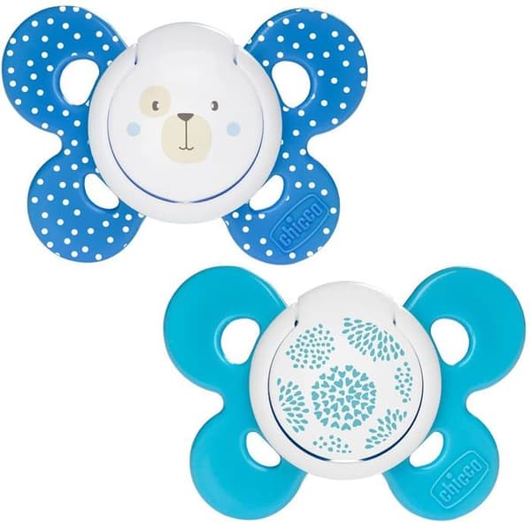 Chicco Napp - 74933210000 - Physio Comfort silikonnapp - Blå - 6-16m