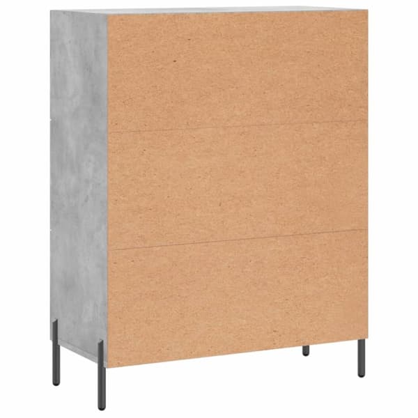 Skänk betonggrå 69,5x34x90 cm konstruerat trä