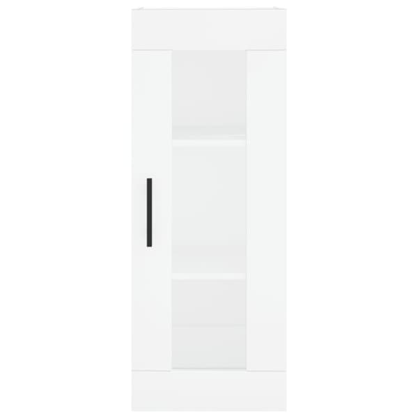 Högskåp vit 34,5x34x180 cm konstruerat trä