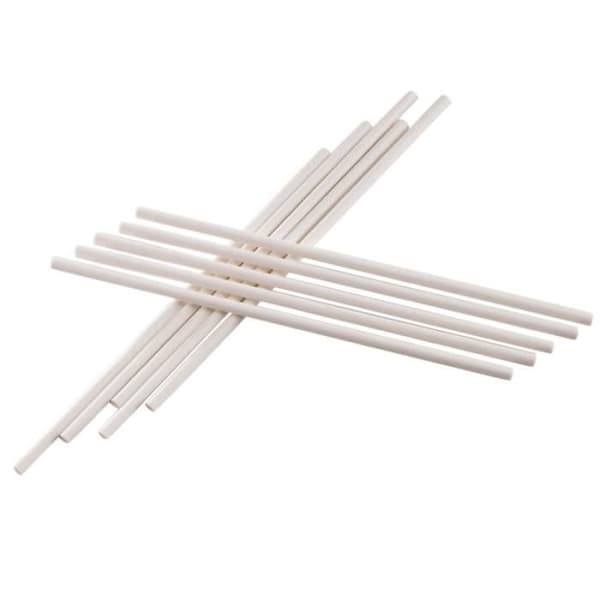 Lollipop pinnar - DEKORA - Vit - Set om 2 - 15cm