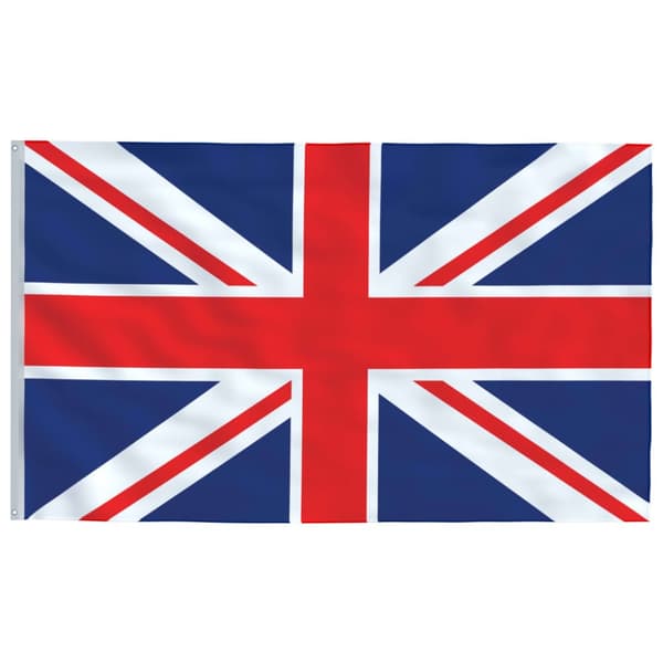 Storbritanniens flagga och flaggstång 6,23 m aluminium