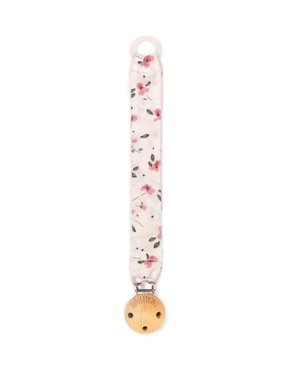 Smallstuff Smokkesnor i stoff Hvit med roseblomster