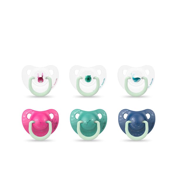Suavinex Anatomical Nighttime Silicone Soother 0-6M 2 Units