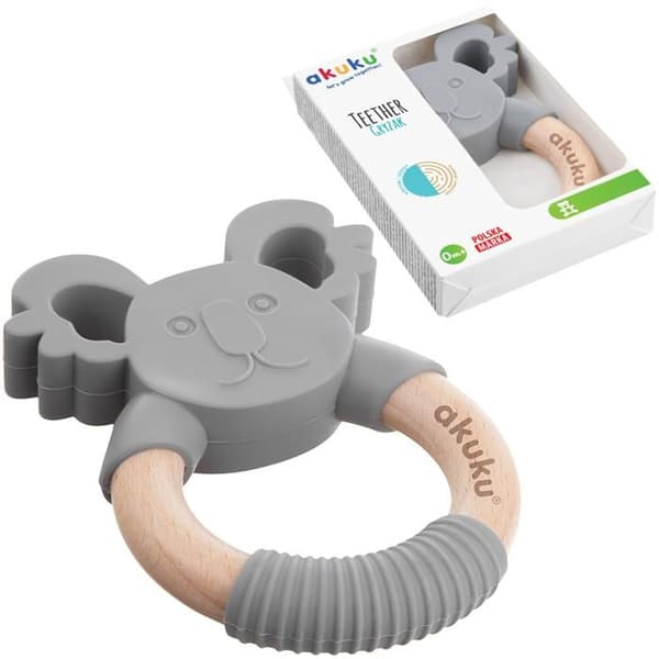 AKUKU Koala barnleksak silikon / trä
