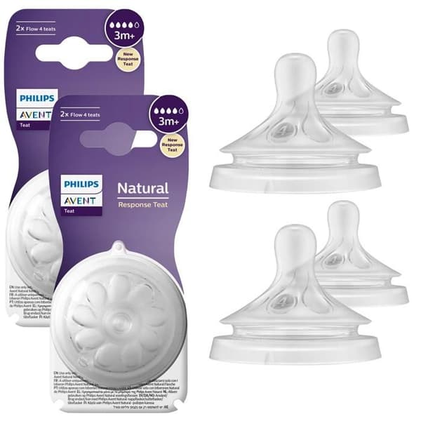 Förpackning 2x Philips AVENT Natural Response-spenar 3m+