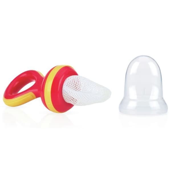 Nuby Nibbler - röd, röd, gul, 6 månader, 72 mm, 54 mm, 202 mm, 61 g