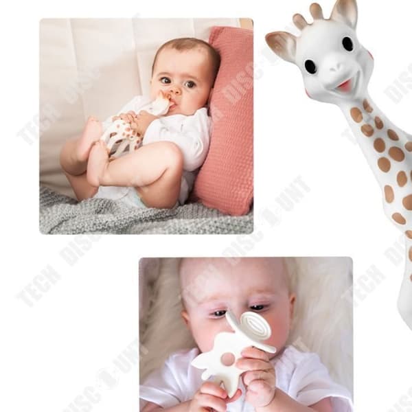 TD® 0~36 månader baby molar presentset leksak enkelpaket baby rådjur mat kvalitet naturlatex bitring napp