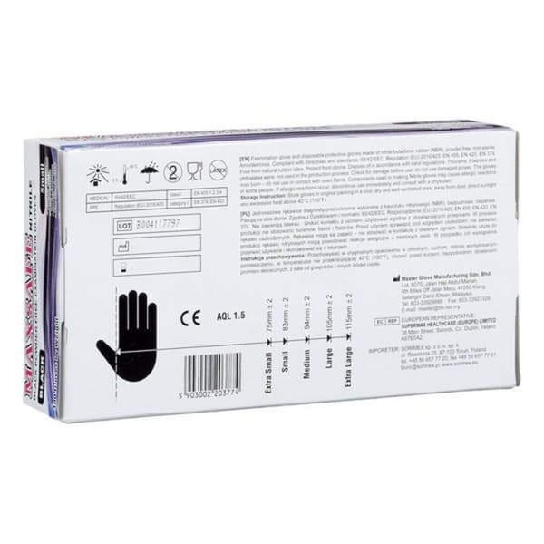 Kertakäyttökäsineet Maxsafe BF-5903002203774_Vendor Koko S Nitriili (100 pcs)