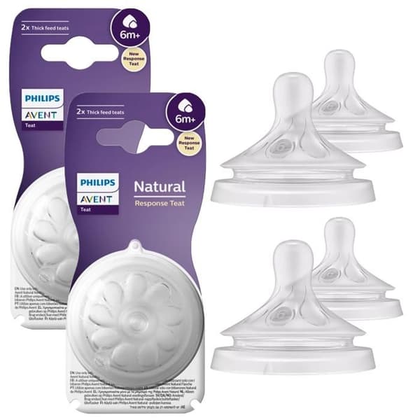 SATSER PÅ 2 Napp för barn AVENT NATURAL RESPONSE 6 månader och uppåt, paket med 2
