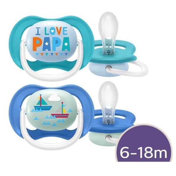 Avent napp ULTRA AIR HAPPY 6-18 m JAG ÄLSKAR PAPA