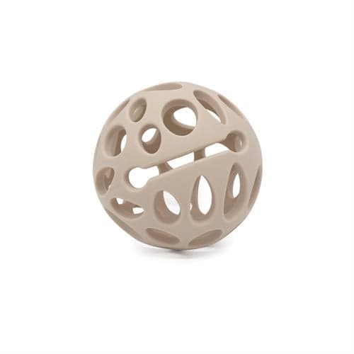 Magni Bideringskugle i LFGB-silikone med taktile overflader, beige - (5733)