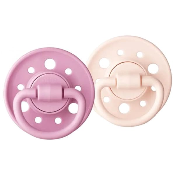 Dodie Gaia +0m gummi rund rosa napp - förpackning om 2