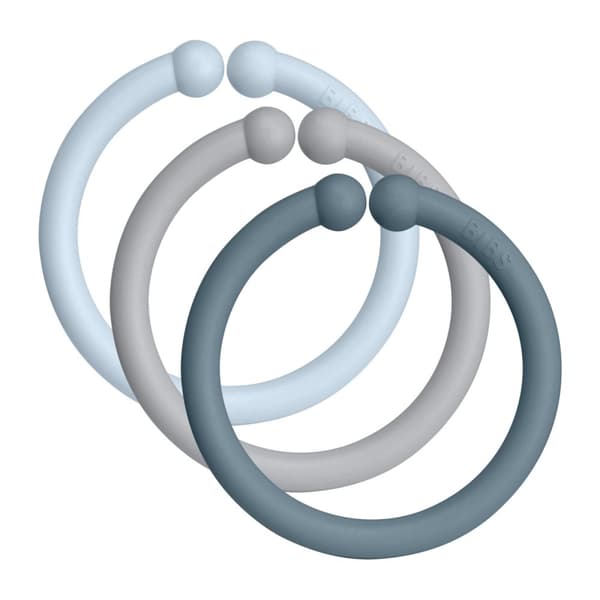 BIBS Loops 12 PACK Babyblå/Cloud/Petrol - (900230)
