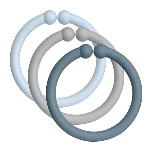BIBS Loops 12 PACK Babyblå/Cloud/Petrol - (900230)