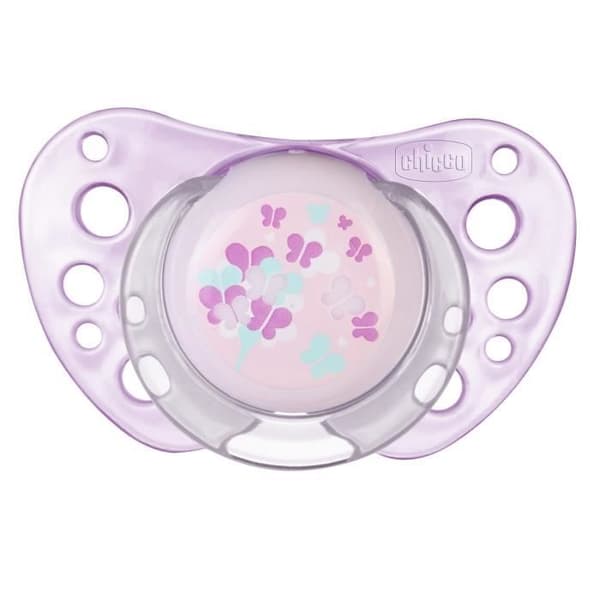 Chicco Physio Forma Air 6-16 m silikonpaket med 2+ Apple Cloud Sterilization Box