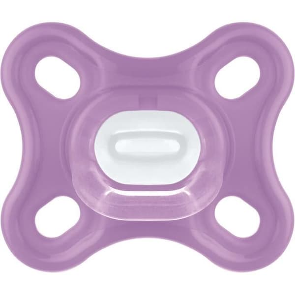 MAM Comfort Fysiologisk Napp +0m Rosa Set om 2 + Förvaringslåda