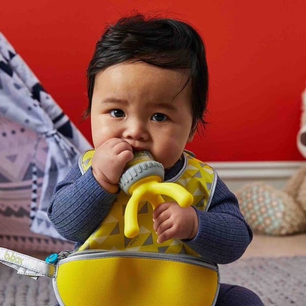 B.box - Innovativ babynapp i silikon - Gul - 4 månader och +