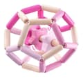 Miniatyrbild 1 av 4: Selecta Spielzeug knytnäve och bitring boll tjejer 11,5 cm naturligt/rosa trä