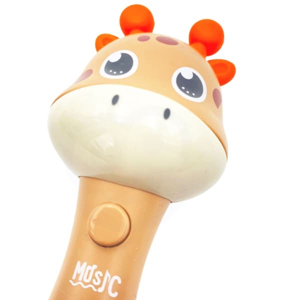 WOOPIE BABY Skallra Giraff Sensorisk Bitring med Musik Montessori 1 st.