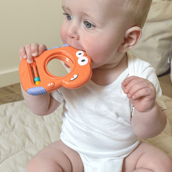WOOPIE BABY Sensoriskt Leksakstuggis med Spegel – Dino