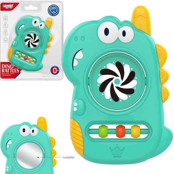 WOOPIE BABY Sensoriskt Leksakstuggis med Spegel – Dino