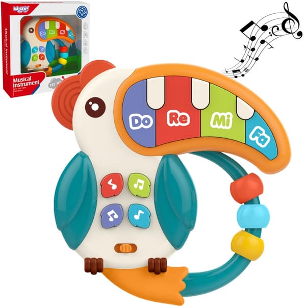 WOOPIE BABY Musikaalinen Lelu Piano & Pelikan Lelu 3-in-1