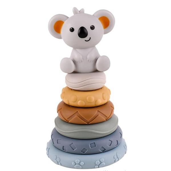 WOOPIE BABY Koala 2-i-1 Pedagogisk Pyramid och Bitringsset
