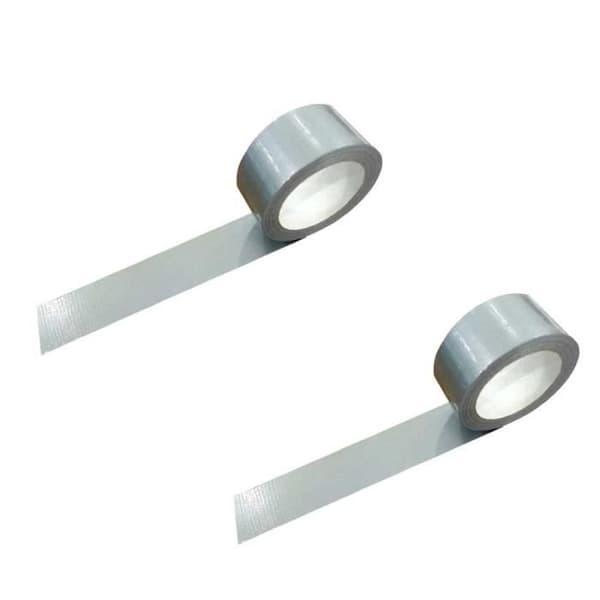 X2 AMERICAN KLÄD TEJP FÖR REPARATION, FASTSTÄLLNING, FÖRSEGLING, FÖRPACKNING, EXTRA STARK MULTIPRÅDE - 50MM X 25M - SILVERGRÅ