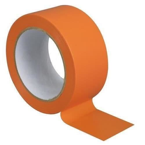 set om 3 - Roll orange PVC-maskering Format 33 meter x 50 mm - Tejp för byggarbetsplatser, konstruktion, byggnad, putsarbete[316]