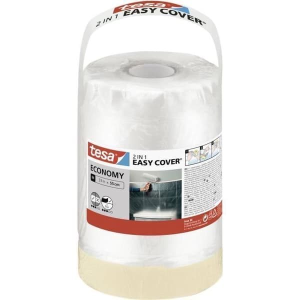 Maskeringsfilm - TESA - Easy Cover Economy 56576-00000-00 - 33 m - 55 cm - 1 set