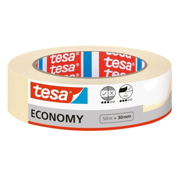 TESA Protection Basic maskeringstejp - 50m x 30mm - Inga spår 4 dagar