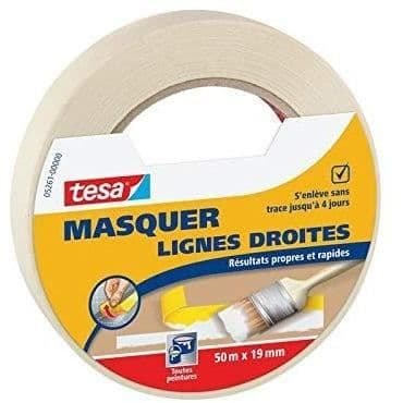 TESA Maskering tejp raka linjer 50m x 19mm spårfri 4 dagar