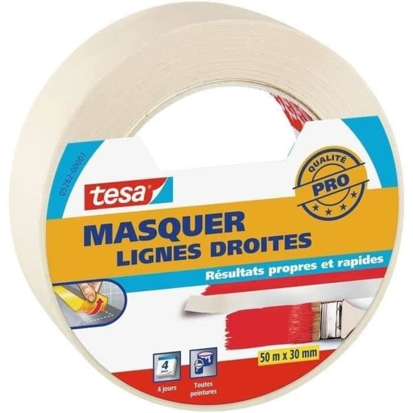 TESA Maskering tejp raka linjer 4 dagar 50mx30mm
