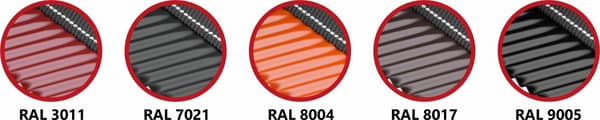 Ridge teippi ROLL ECCO 240mm x 5m RAL 8004