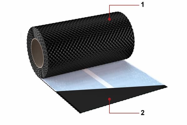 Skorstenstejp AL FLEX 3D 300mm x 5m RAL 9005