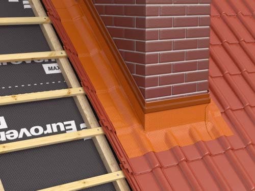 Skorstenstape PB FLEX FLAT 300mm x 5m RAL 8004
