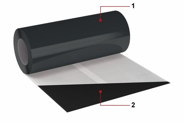 Skorstenstejp PB FLEX FLAT 300mm x 5m RAL 7021