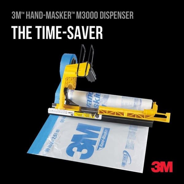 3m - M3000 - Hand-Masker Kit med förmonterad tejp och maskeringsfilm -PAK-WE