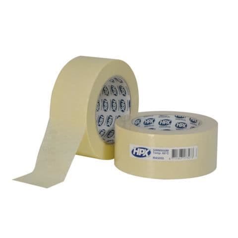 Byggnadsmaskeringstejp 60°C Krämvit 50mm x 50m HPX - MA5050