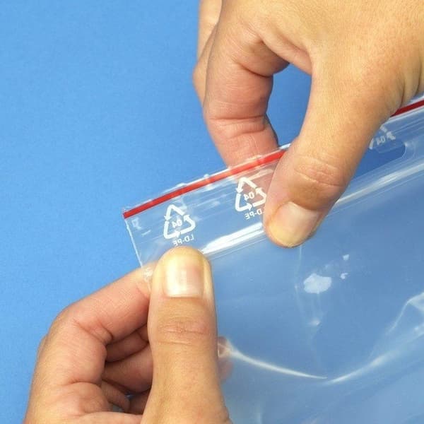 100-Pack - 10x15cm Ziplock / Blixtlåspåsar Skrivfält /Zip Lock